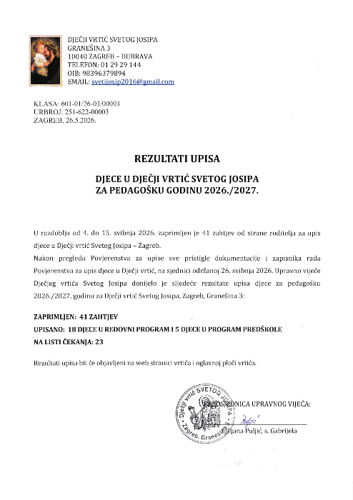 rezultati-upisa-djece-u-djecji-vrtic-svetog-josipa-za-pedagosku-godinu-2026-2027